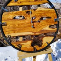 ساعت/چوب/زیبایی