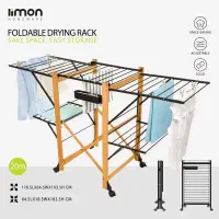 بند رخت فلزی چوبی لیمون