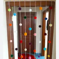 انواع پرده دست بافت|پرده، رانر، رومیزی|جیرفت, |دیوار