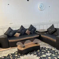 مبل ۱۰ نفره دو رو چرم و مخمل|مبلمان خانگی و میز عسلی|اصفهان, رسالت|دیوار