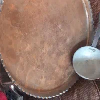 سینی مسی وآب گردان قدیمی کهنه