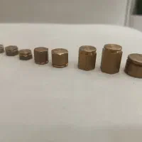 ۲تاقفل رمزی قدیمی با ۸تا وزنه قدیمی مثقالی طلا کِش|کلکسیون اشیاء عتیقه|قزوین, |دیوار