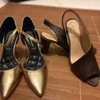 کفش چرم لکا قهوه ای