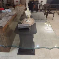 میز ناهار خوری تمام شیشه 8نفره ایتالیا یی|میز و صندلی غذاخوری|تهران, پرستار|دیوار