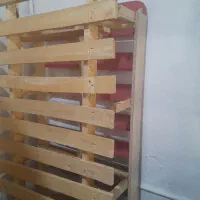 تخت فلزی ابی کفی چوبی سفید کفی فلزی|تخت و سرویس خواب|مشهد, صیاد شیرازی|دیوار