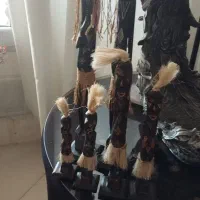 شش عدد مجسمه چوبی شیک