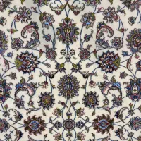 فرش دستبافت 6 متری زمینه کرم|فرش|شیراز, چوگیاه|دیوار