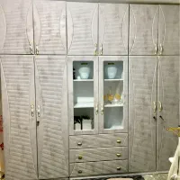 کمد دیواری متحرک ملامین وکیوم شش تیکه (هفت تپه)