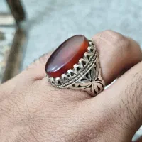 انگشتر عقیق رکاب دست ساز|کلکسیون اشیاء عتیقه|اهواز, کمپلو شمالی|دیوار
