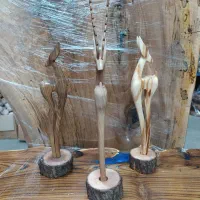 مجسمه غزال چوبی|مجسمه، تندیس، ماکت|قدس, شهرک صنعتی گلگون|دیوار