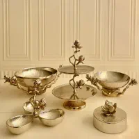 سرویس پذیرایی 5 تیکه طرح گل