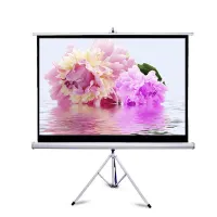 پرده نمایش  و سه پایه ویدئوپروژکتور