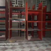 طبق ام دی اف و قفسه فلزی