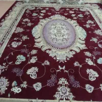 چهارعددفرش دوازده متری درحدنو رنگ قرمز