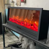 شومینه برقی دیواری نما قاب فلزی ۱۲۰|بخاری، هیتر، شومینه|جاجرود, |دیوار