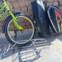 دوچرخه یه بارک موتور  یه زین 2 عدد ترکبند