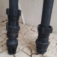 ۲ عدد لوله پلی اتیلن ۲ متری با مهره ها شماره۲