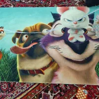 فرش کارتونی ۱۰۰۰شانه سه بعدی اعلا خیلی ریز بافت