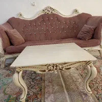 مبل کلاسیک ۷نفره چوب راش به همراه میز وسط