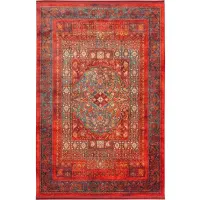 فرش  قرمز طرح هلنا معادل ۷۷ رج دستباف|فرش|شیراز, تندگویان|دیوار