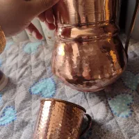 پارچ ولیوان مس ۳تا لیوان