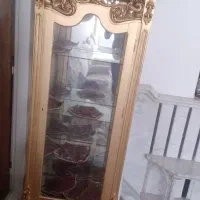 بوفه و آینه طلایی در حد نو|بوفه، ویترین، کنسول|کاشان, باهنر|دیوار