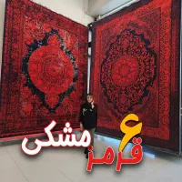 فرش لاکی لوکس مشکی ۱۲۰۰شانه جدید تراکم ۳۶۰۰