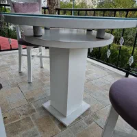 میز صندلی چوبی|میز و صندلی غذاخوری|رویان, |دیوار