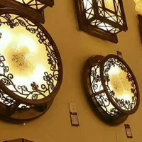لوستر سقفی چوبی مدل فلاور|لوستر و چراغ آویز|مشهد, خین عرب|دیوار