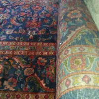 فرش دستباف۱۲متری گوشتی و سالم دوجا جزئی رفومیخواد|فرش|زنجان, |دیوار