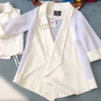 کت سفید و جلیقه و ماکسی|لباس|یاسوج, |دیوار