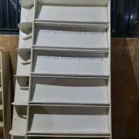 قفسه کتابخانه چوبی محکم تمیز
