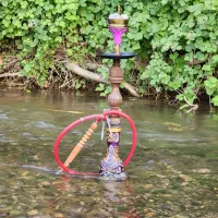 قلیان تنه گردو دو سیب