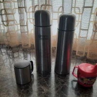 فلاکس چای و لیوان فلزی لیوان پلاستیکی