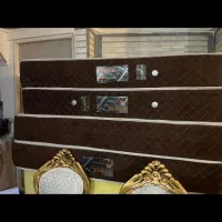 تخت تکنفره ام دی اف چراغ دار در حد نو سمساری|تخت و سرویس خواب|تبریز, |دیوار