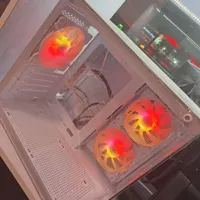 قاب کیس آکواریومی گیمینگ سفید همراه RGB