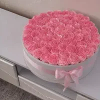 باکس ودسته گل روبانی .دسته گل عروس پیت پاکن..تولد‌|گل مصنوعی|تبریز, |دیوار