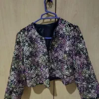 کت سوزندوزی به همراه روسری