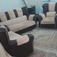 مبلمان راحتی ۷نفره روکش مخمل|مبلمان خانگی و میز عسلی|کرمانشاه, |دیوار