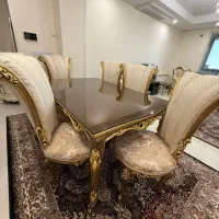 فروش مبلمان درحدنو ۷ نفره با میز ناهارخوری ۶ نفره|مبلمان خانگی و میز عسلی|تهران, شهرک خرازی|دیوار