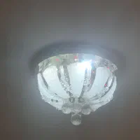 دو لوستر کریستالی+دو لوستر دیوارکوب ست ریموت دار|لوستر و چراغ آویز|کرج, گلشهر|دیوار