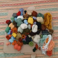 نخ مرینوس رنگ بندی بسیار و نخ ابریشم