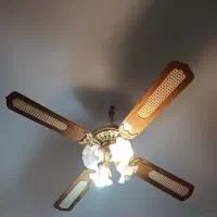 لوستر و پنکه سقفی