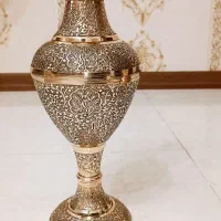 گلدان و پارچ برنزی طرح دار (توضیحات)|صنایع دستی و سایر لوازم تزئینی|تهران, خاک سفید|دیوار