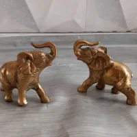 دو عدد فیل برنز