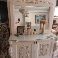 سرویس مبل استیل ،آینه کنسول،پرده پذیرایی|مبلمان خانگی و میز عسلی|تهران, نعمت‌آباد|دیوار