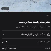 کفتر راست سیاه ماده|پرنده|شیراز, پانصد دستگاه ارتش|دیوار