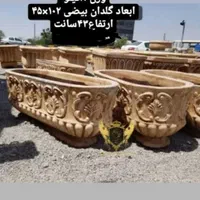 گلدانبتنی فلاورباکس فایبرگلاس شهری باغی|مصالح و تجهیزات ساختمان|سلمان‌شهر, |دیوار