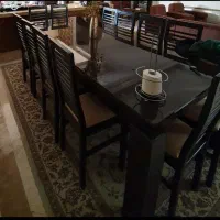 میز ناهارخوردی ۱۲ نفره و ۱۲ صندلی