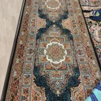 کناره سرمه ای.قالیچه های دستبافت